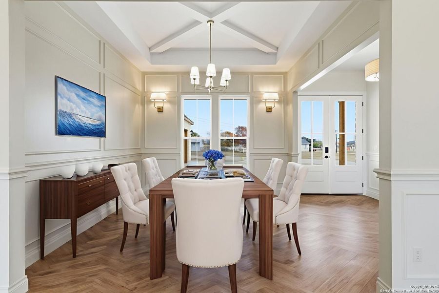 Furnished interior view inside a new home in , Bandera (Image 5).