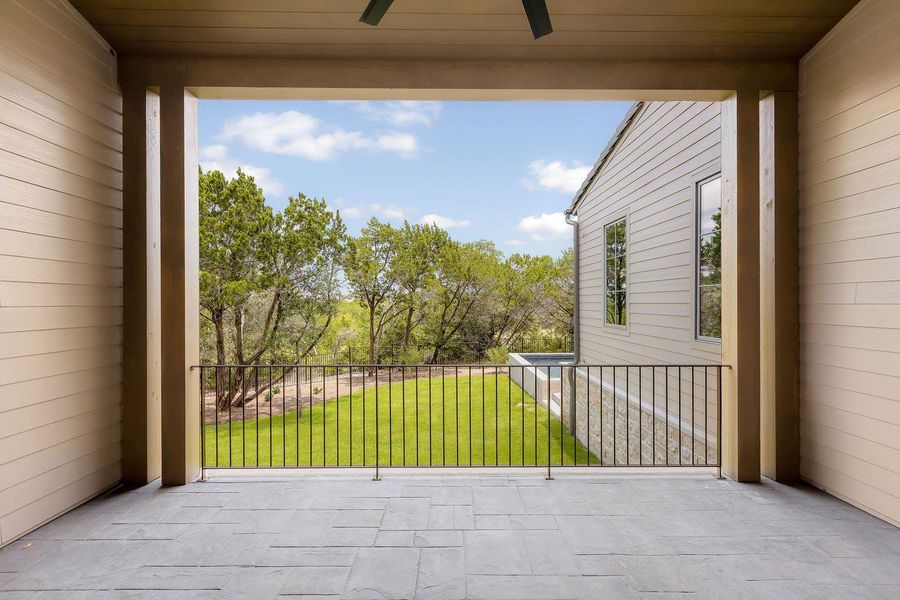 Exterior details and patio area of a home in , Austin (Image 3).