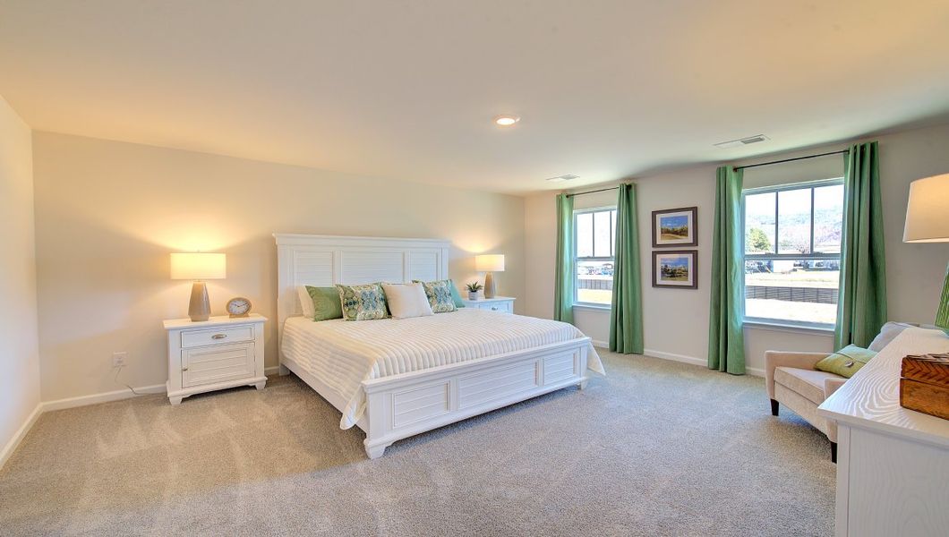 Furnished interior view inside a new home in Wildbrook Village, Waynesville (Image 16). Furnished interior view inside a new home in Wildbrook Village, Waynesville (Image 16).