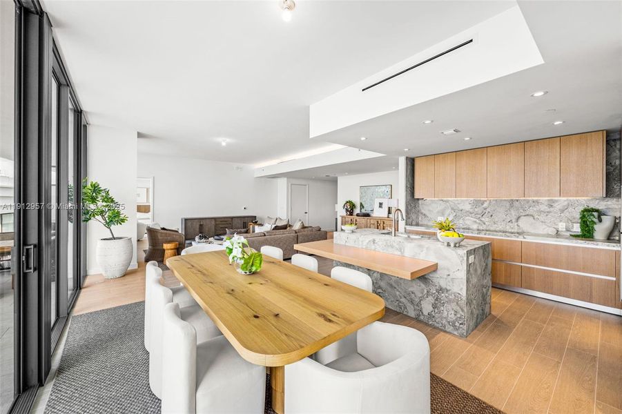 Furnished interior view inside a new home in Five Park, Miami Beach (Image 12). Furnished interior view inside a new home in Five Park, Miami Beach (Image 12).