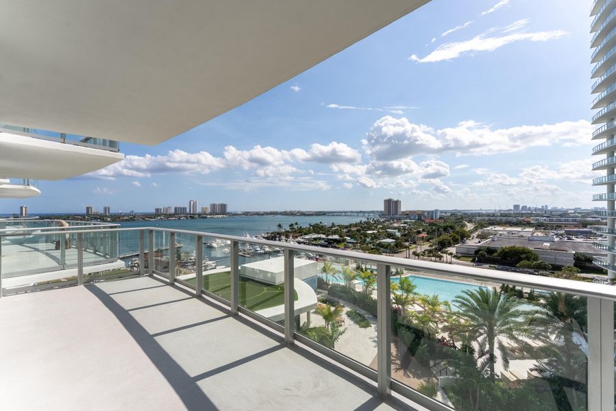 Terrace Overlooking Intracoastal & Ocean