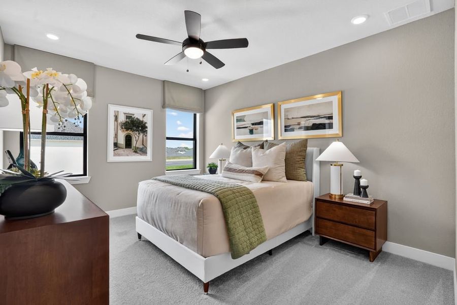 Representative furnished interior of a home built from the Vincent by Taylor Morrison in Ryehill, Rosenberg (Image 33).