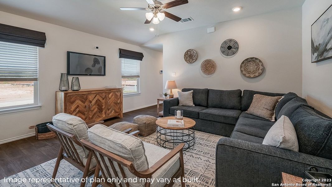 Furnished interior view inside a new home in Redbird Ranch, San Antonio (Image 15).