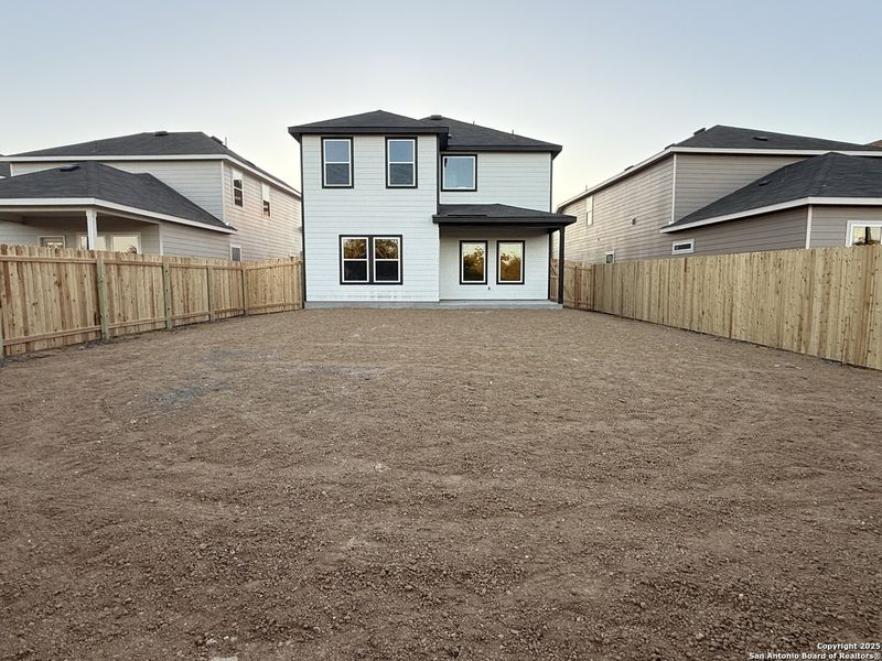 Exterior details and patio area of a home in Meadows at Hennersby Hollow 40's, San Antonio (Image 3). Exterior details and patio area of a home in Meadows at Hennersby Hollow 40's, San Antonio (Image 3).