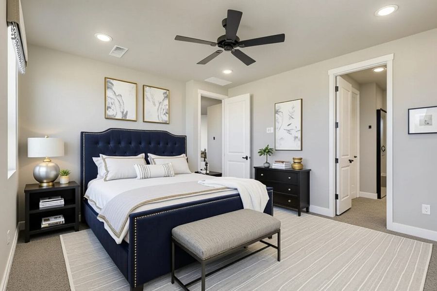 Furnished interior view inside a new home in Country Club Reserve – Fort Collins, Fort Collins (Image 12).