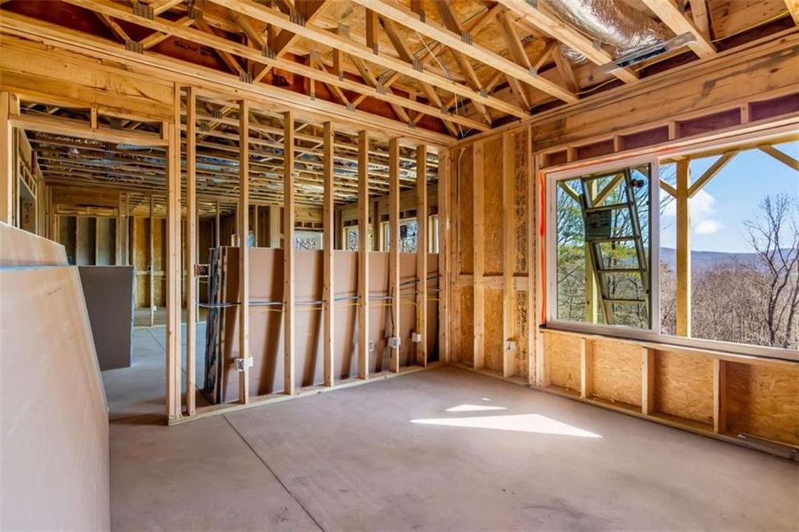 In-progress construction of a new home in , Ellijay, GA (Image 18).