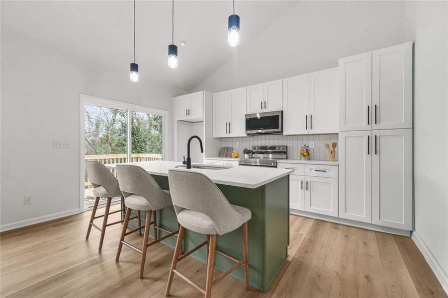 Furnished interior view inside a new home in , Atlanta (Image 8).