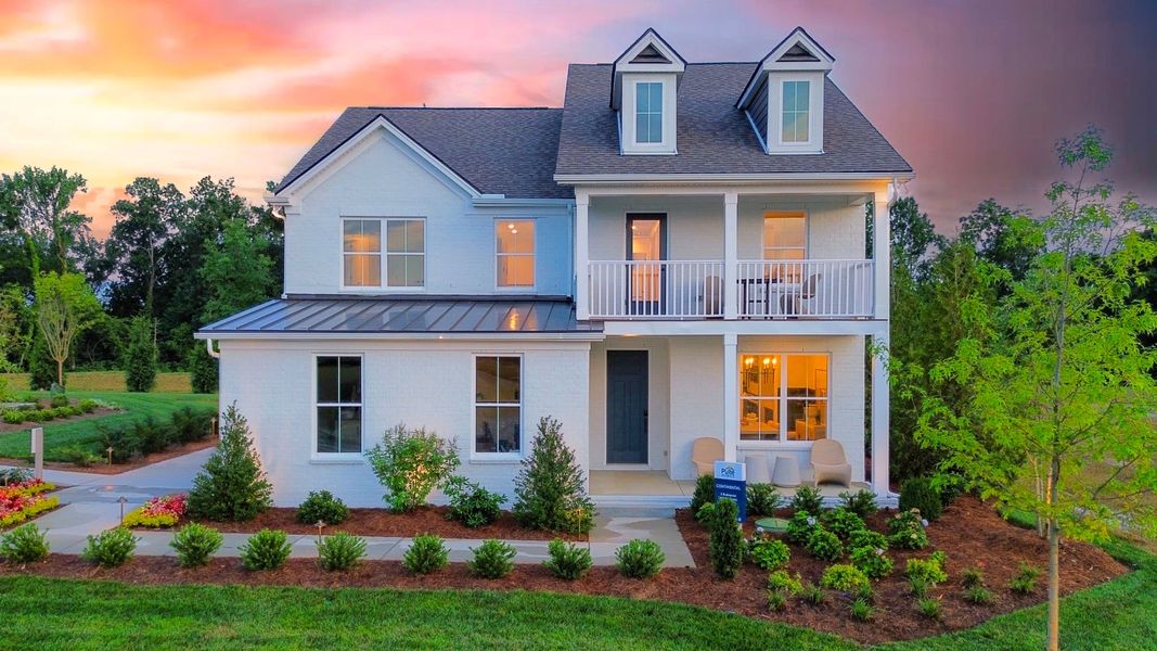 Front exterior of a new home in Devonshire, Mount Juliet, TN, highlighting curb appeal (Image 1). Front exterior of a new home in Devonshire, Mount Juliet, TN, highlighting curb appeal (Image 1).