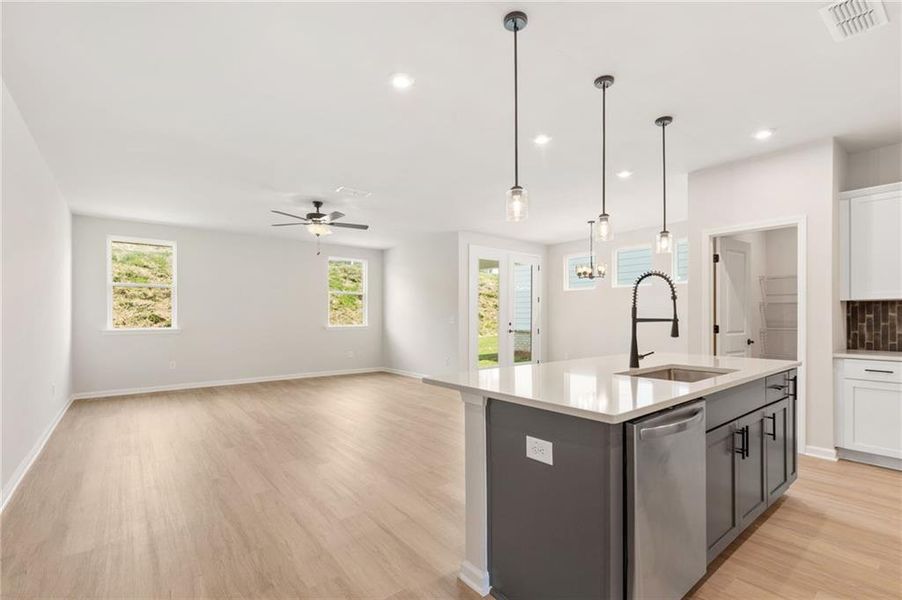 Furnished interior view inside a new home in Kelly Preserve, Loganville (Image 9). Furnished interior view inside a new home in Kelly Preserve, Loganville (Image 9).
