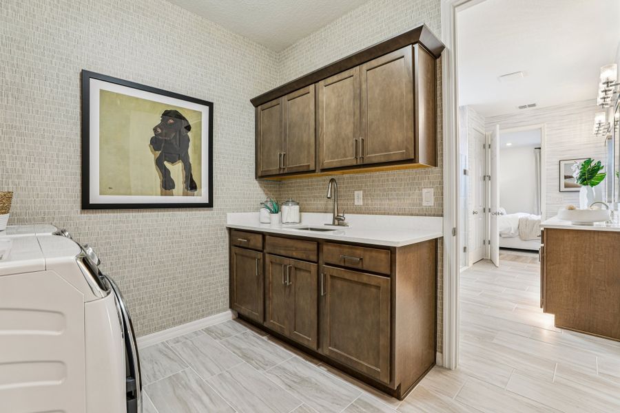 Representative furnished interior of a home built from the Briella by Risewell Homes in Country Club Estates, Palm Bay (Image 28).