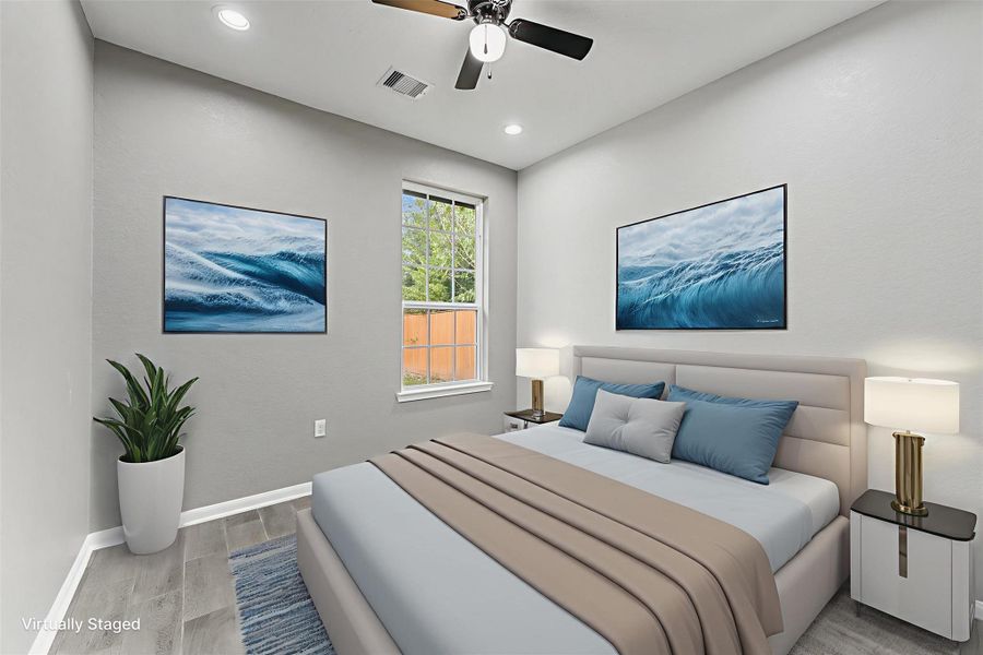 Furnished interior view inside a new home in , Houston (Image 8).