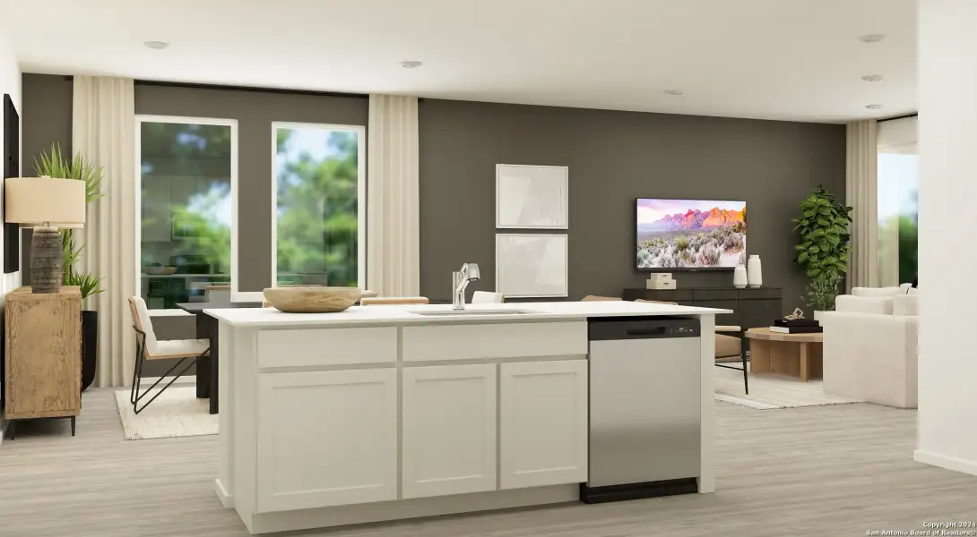 Furnished interior view inside a new home in Guadalupe Heights, Seguin (Image 6).