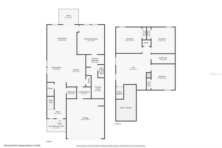 2D floor plan layout of this home in , Daytona Beach, FL (Image 5).