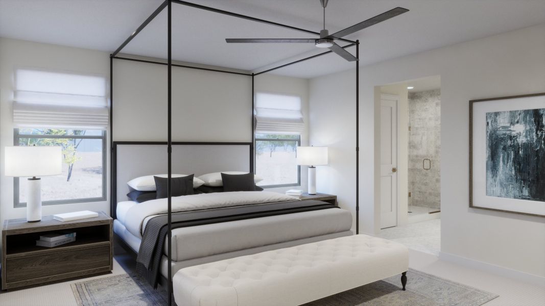 Furnished interior view inside a new home in Elara at Moonlight, Maricopa (Image 7). Furnished interior view inside a new home in Elara at Moonlight, Maricopa (Image 7).