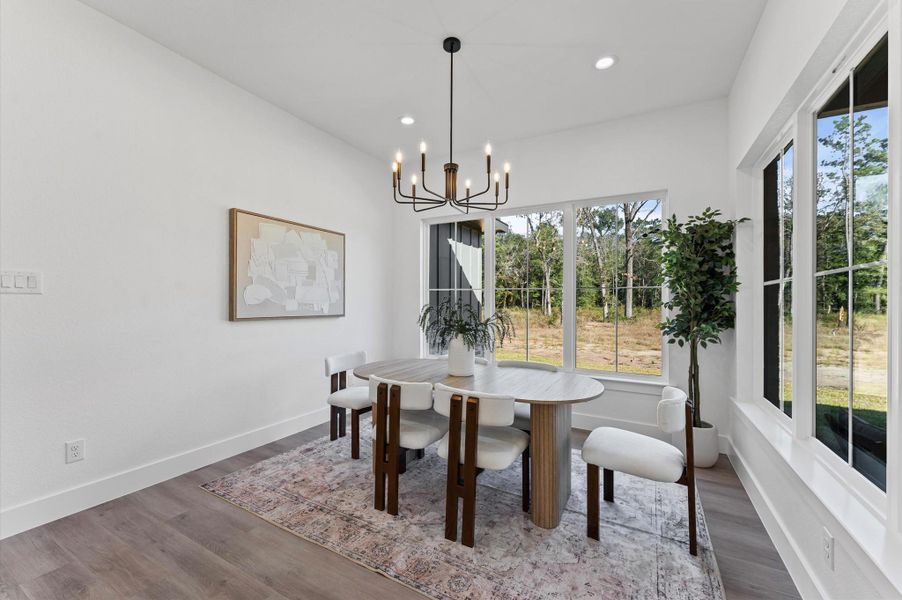Furnished interior view inside a new home in , Conroe (Image 37).