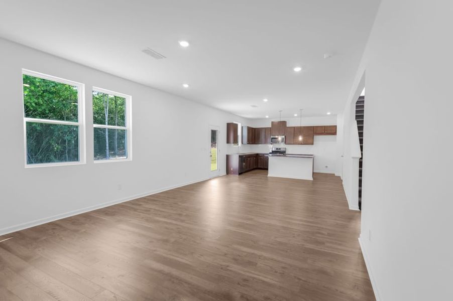 Representative unfurnished interior of a home built from the Prescott by Taylor Morrison in Heritage River, Euharlee (Image 11).