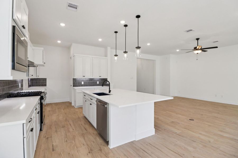Furnished interior view inside a new home in The Highlands, Porter (Image 14).