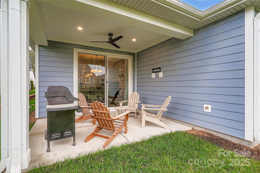 Exterior details and patio area of a home in Trilogy® Lake Norman, Denver (Image 22).