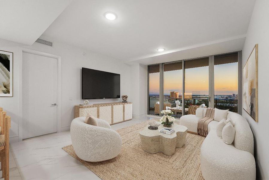 LIVING AREA *VIRTUALLY STAGEDE