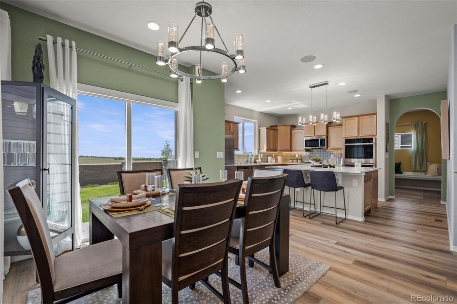Furnished interior view inside a new home in , Colorado Springs (Image 44).