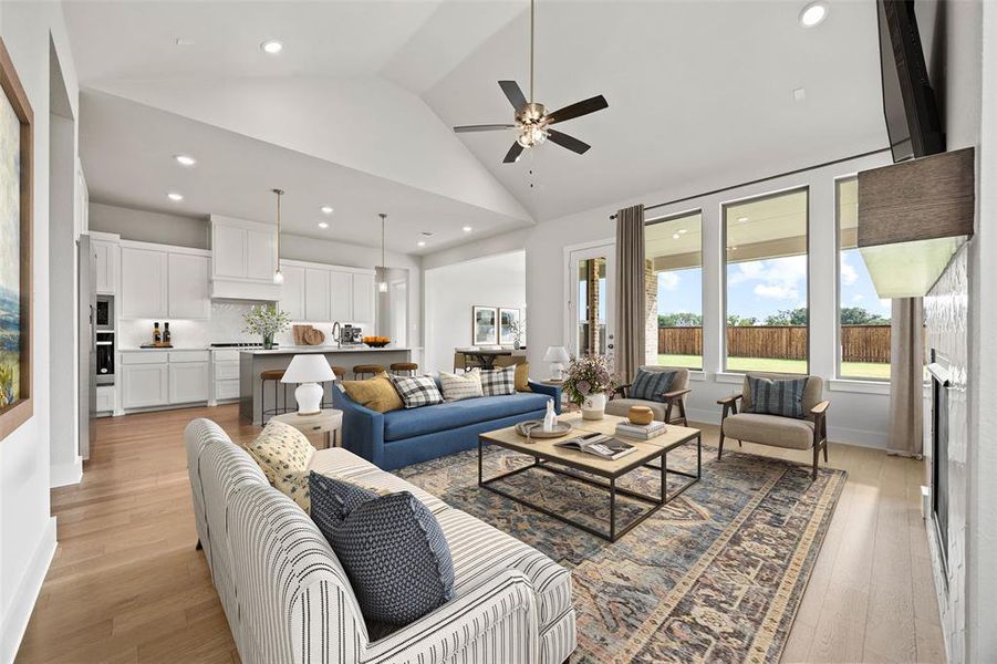 Furnished interior view inside a new home in Chatham Reserve, Providence Village (Image 4).