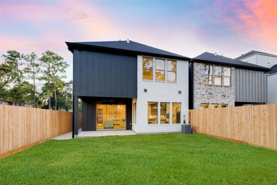 Exterior details and patio area of a home in , Houston (Image 3).