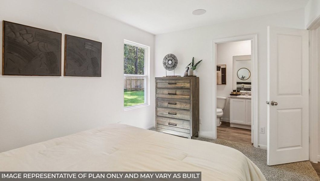 Furnished interior view inside a new home in Baron Village, Conroe (Image 10).