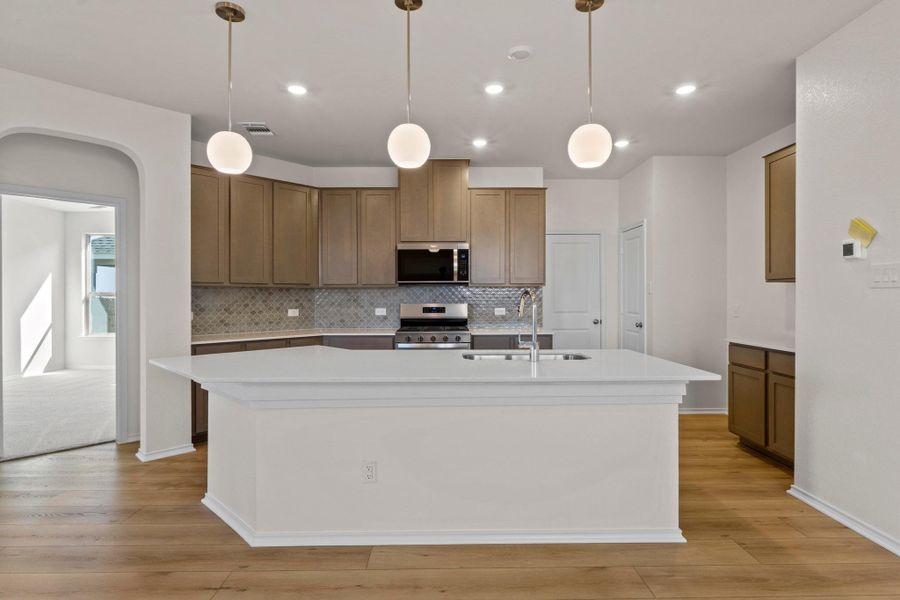 Furnished interior view inside a new home in Salerno - Heritage Collection, Round Rock (Image 12). Furnished interior view inside a new home in Salerno - Heritage Collection, Round Rock (Image 12).