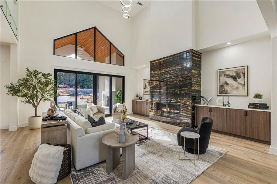 Furnished interior view inside a new home in , Suwanee (Image 4).