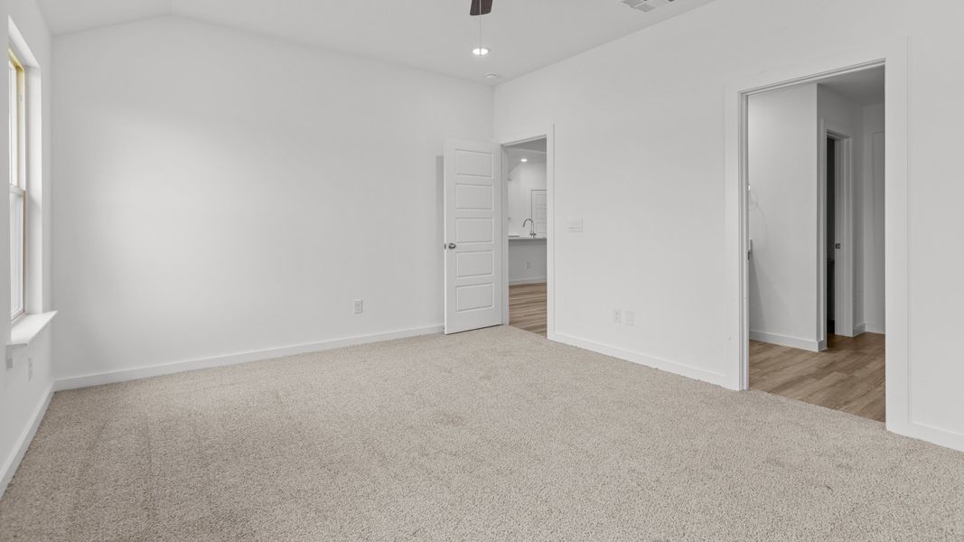 Representative unfurnished interior of a home built from the The Easton by D.R. Horton in Overlook West, Wolfforth (Image 9).