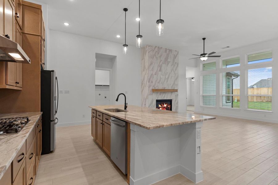 Furnished interior view inside a new home in Blue Heron, Mont Belvieu (Image 15).