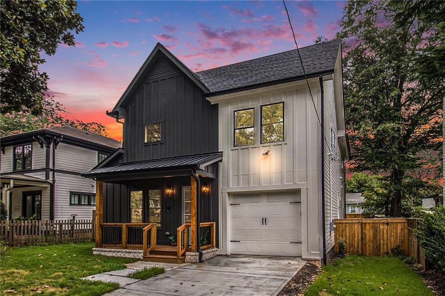 Front exterior of a new home in , Atlanta, GA, highlighting curb appeal (Image 34). Front exterior of a new home in , Atlanta, GA, highlighting curb appeal (Image 34).