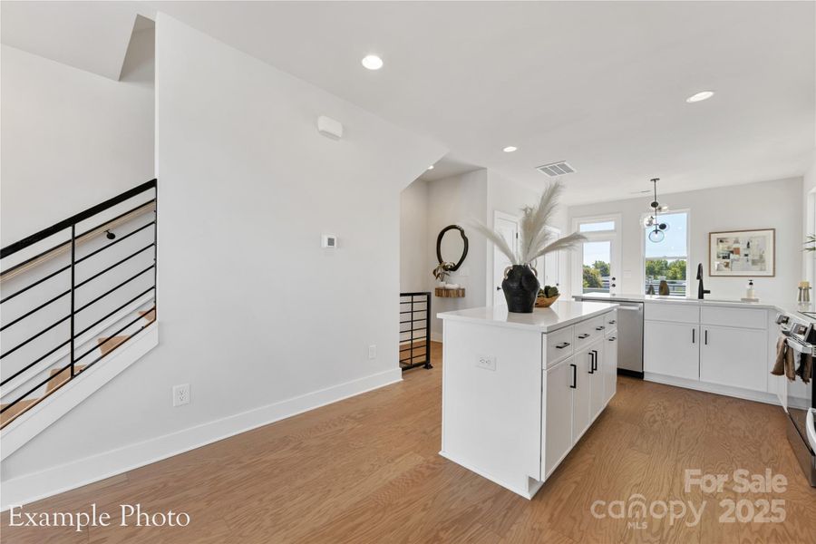 Furnished interior view inside a new home in , Charlotte (Image 8). Furnished interior view inside a new home in , Charlotte (Image 8).