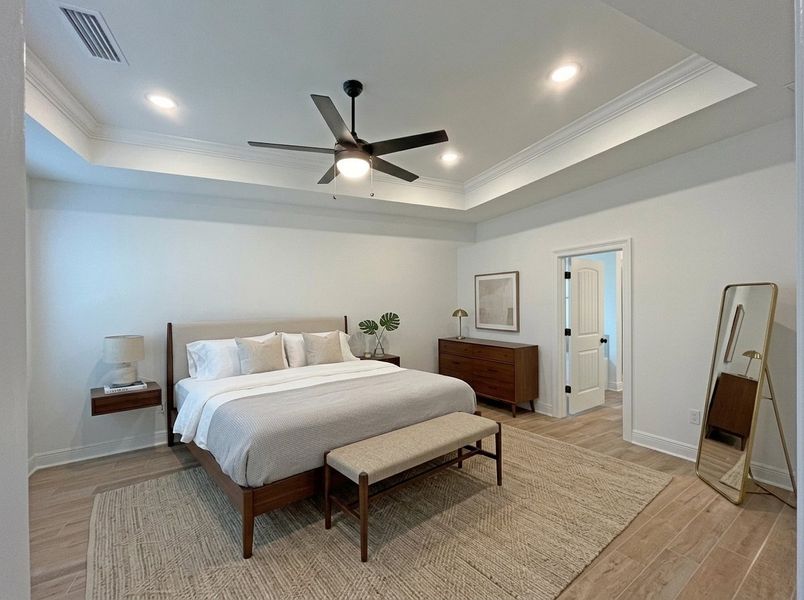 Furnished interior view inside a new home in Bird Song at Hammock Bay, Freeport (Image 4).