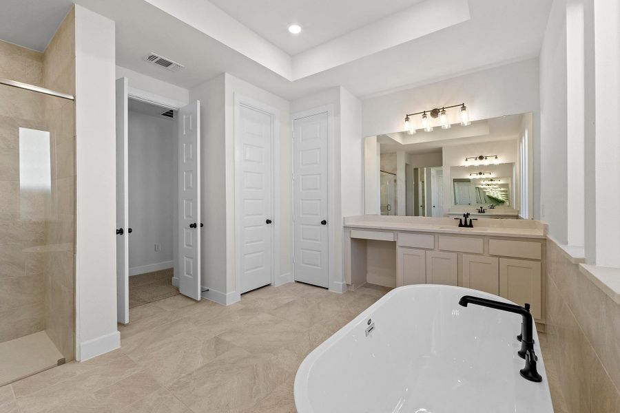 Furnished interior view inside a new home in Lariat, Liberty Hill (Image 13).