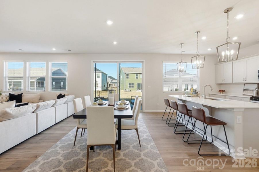 Furnished interior view inside a new home in Waxhaw Landing, Monroe (Image 6).