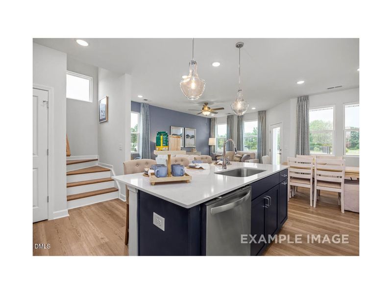 Furnished interior view inside a new home in Springvale, Fuquay Varina (Image 2).