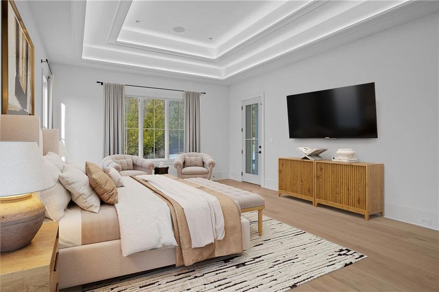 Furnished interior view inside a new home in , Milton (Image 9).