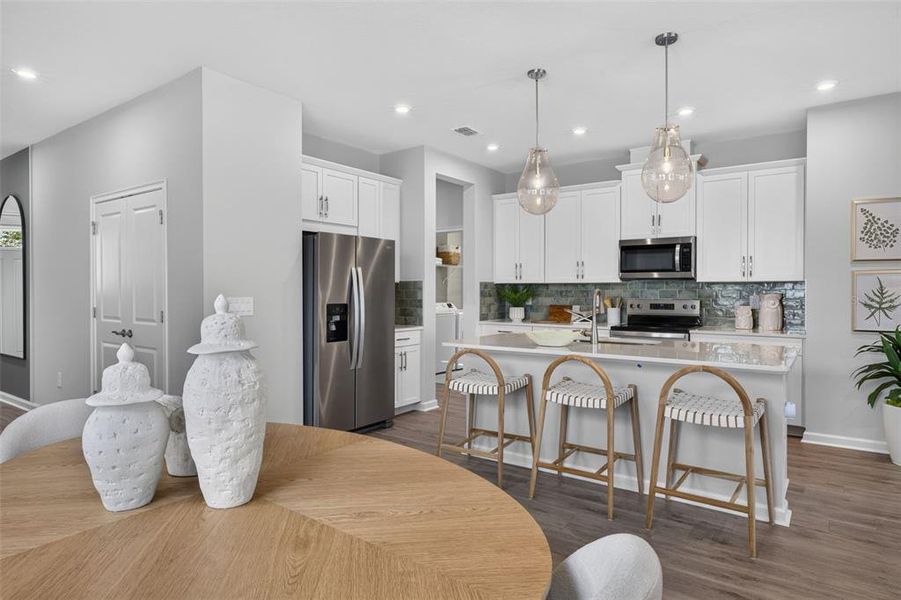Furnished interior view inside a new home in Pasadena Ridge Master, Dade City (Image 5).