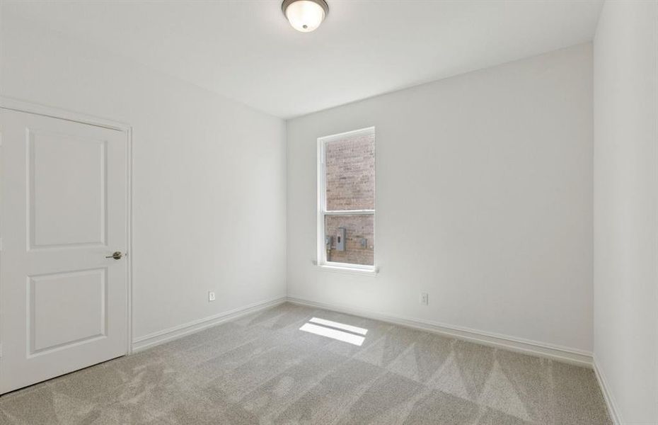 Comfortable secondary bedroom with generous closet space *Real home pictured Comfortable secondary bedroom with generous closet space *Real home pictured