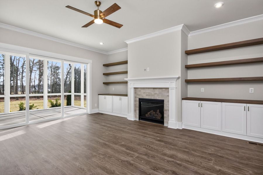 Representative unfurnished interior of a home built from the Brassfield by Homes by Dickerson in Cattail, Clayton (Image 10).