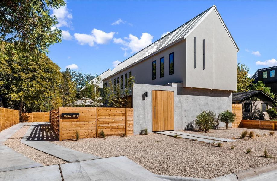 Exterior details and patio area of a home in , Austin (Image 30). Exterior details and patio area of a home in , Austin (Image 30).