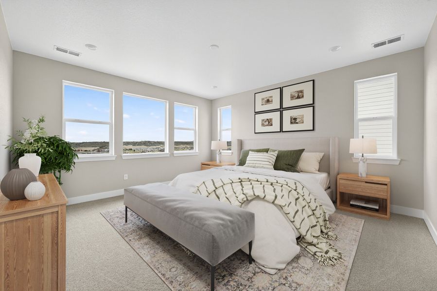 Furnished interior view inside a new home in Hillside at Crystal Valley Destination Collection, Castle Rock (Image 8).