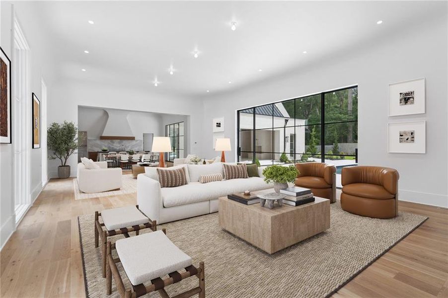 Furnished interior view inside a new home in , Atlanta (Image 7).