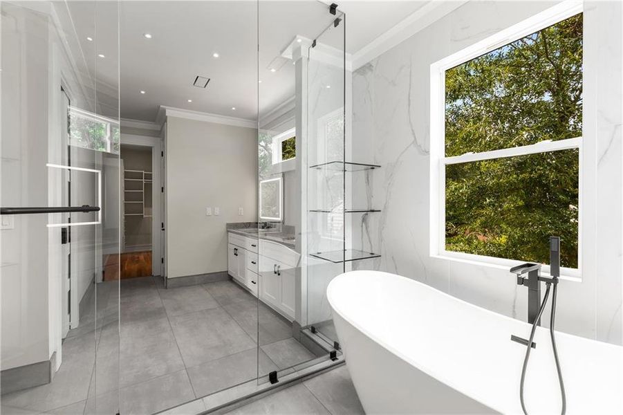 Furnished interior view inside a new home in , Decatur (Image 17).