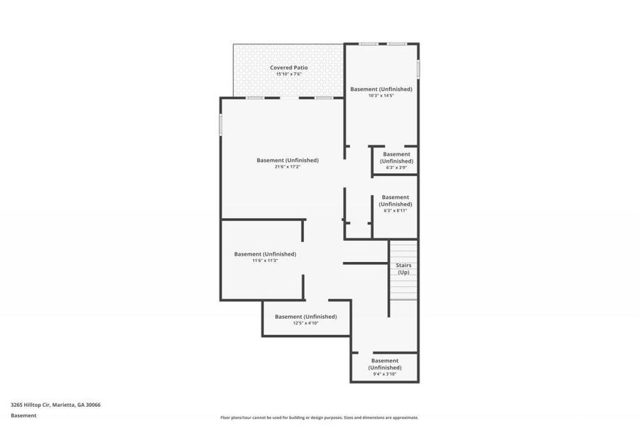 2D floor plan layout of this home in , Marietta, GA (Image 6).