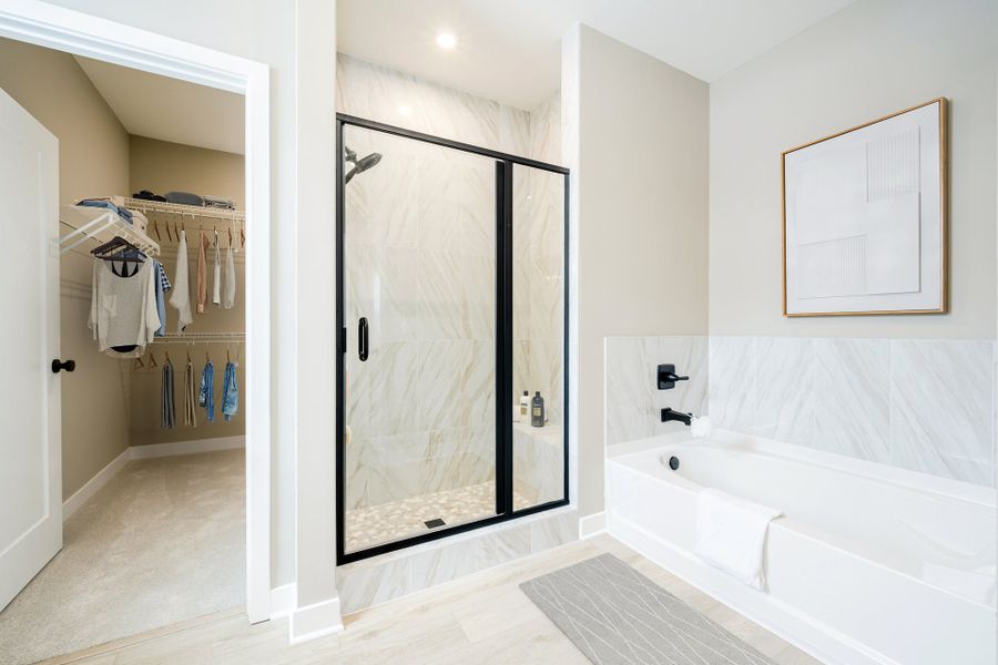 Representative furnished interior of a home built from the Morgan by Fischer Homes in Easton Park, Dallas (Image 27).