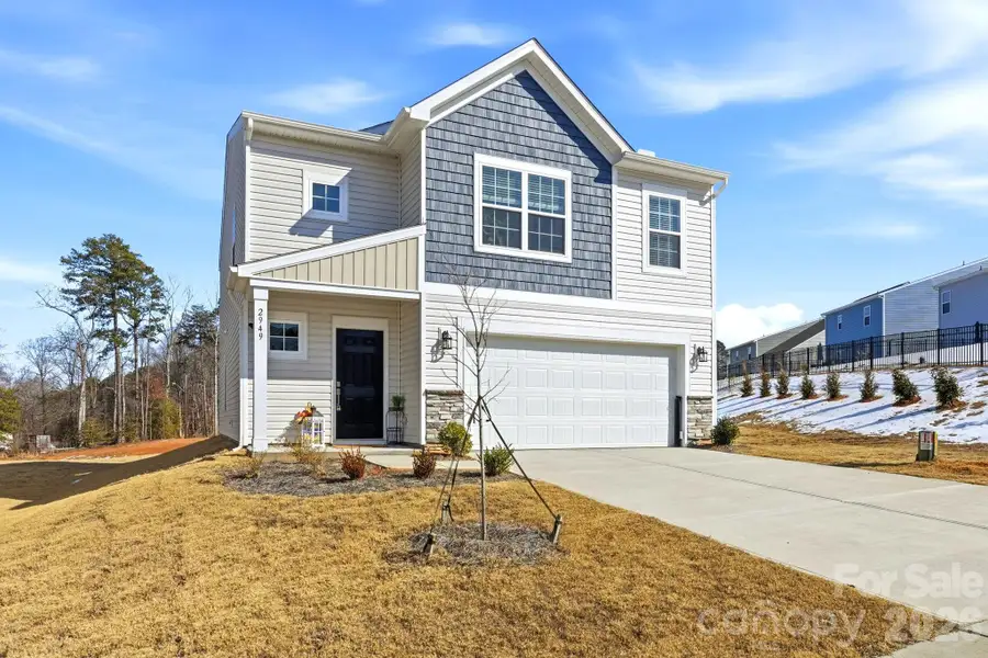 Front exterior of a new home in Legacy Ridge, Catawba, NC, highlighting curb appeal (Image 23).