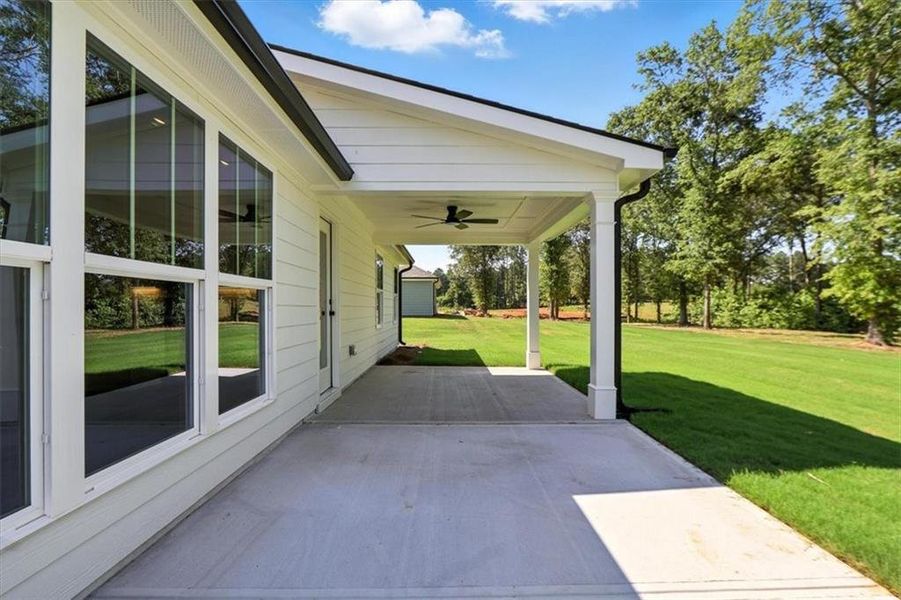 Exterior details and patio area of a home in , Hartwell (Image 19).