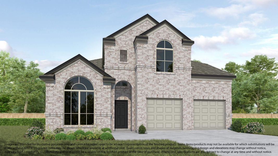 Representative exterior photo of a completed home built from the 580 by Long Lake Ltd. in Telge Ranch, Cypress, TX (Image 5).